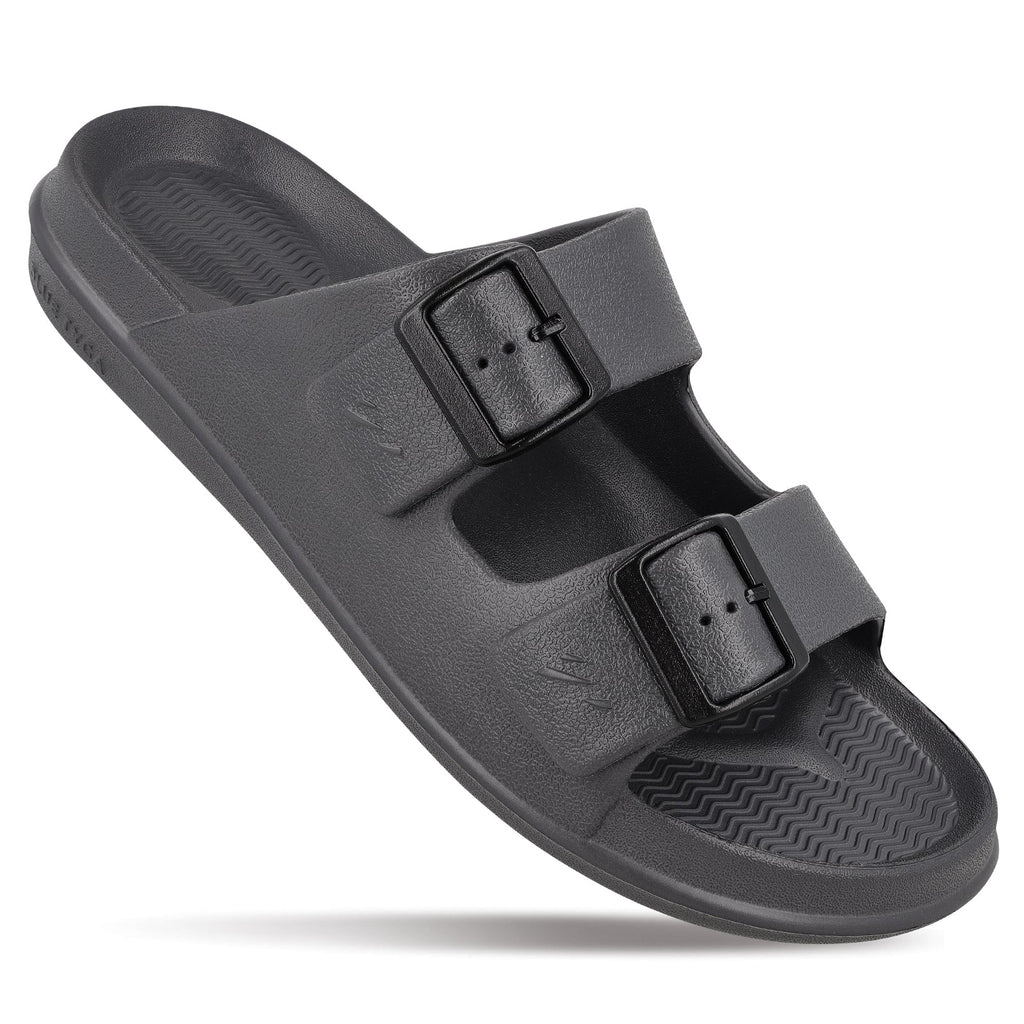 Walkaroo Men Casual Flip-Flop - WC4822 Grey - Walkaroo Footwear