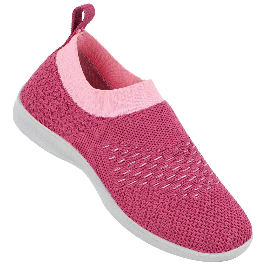 Walkaroo Kids Pull-on Sock Shoes - WK326 Purple - Walkaroo Footwear