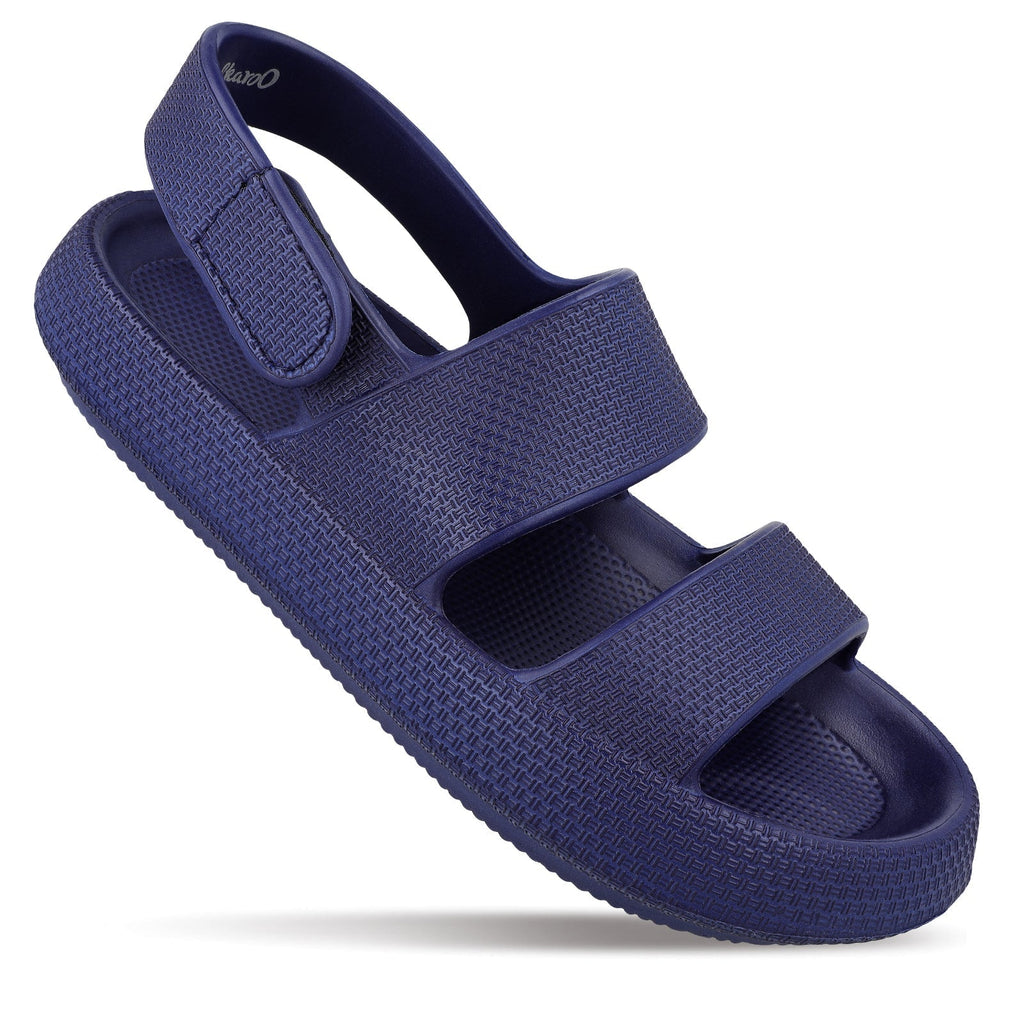 Walkaroo Mens Flip Flop Slippers - WC4828 Navy Blue - Walkaroo Footwear