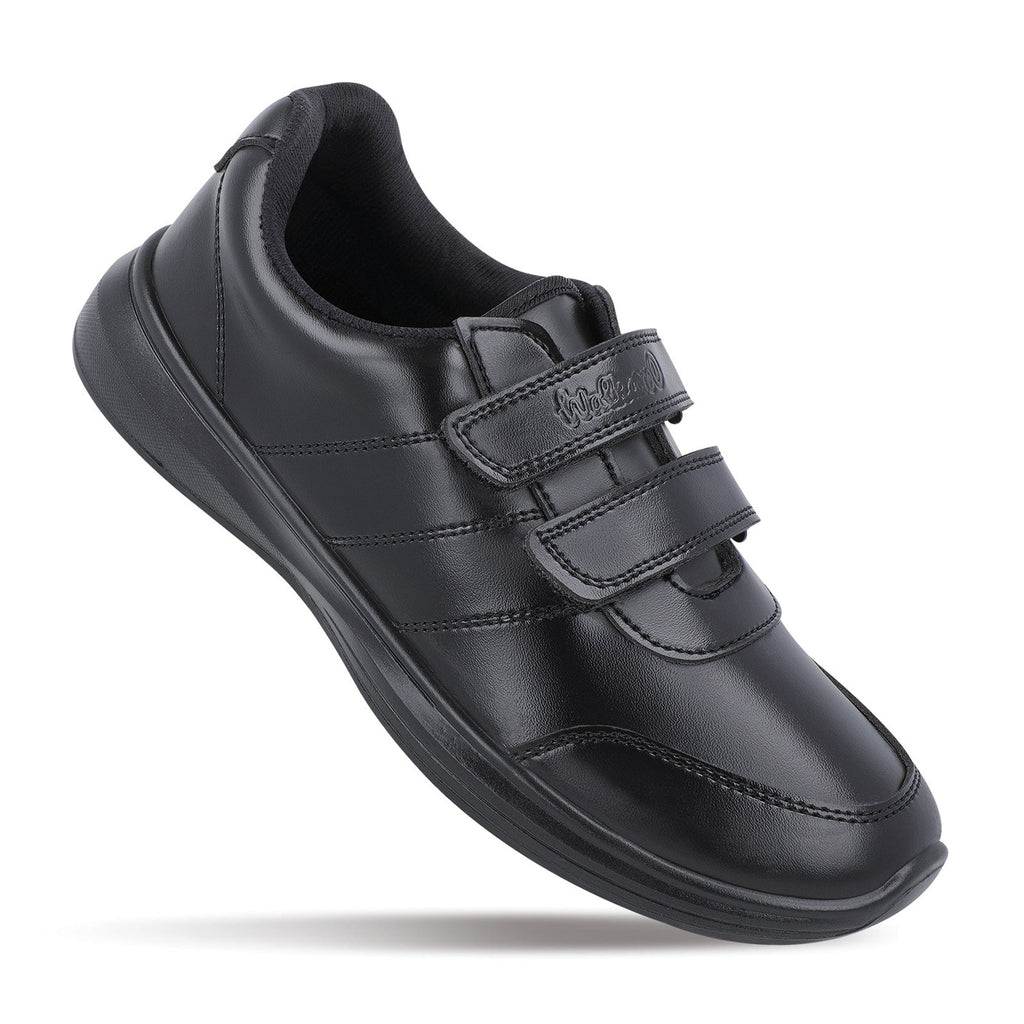 Walkaroo boys School Shoes - WV502 Black - Walkaroo Footwear