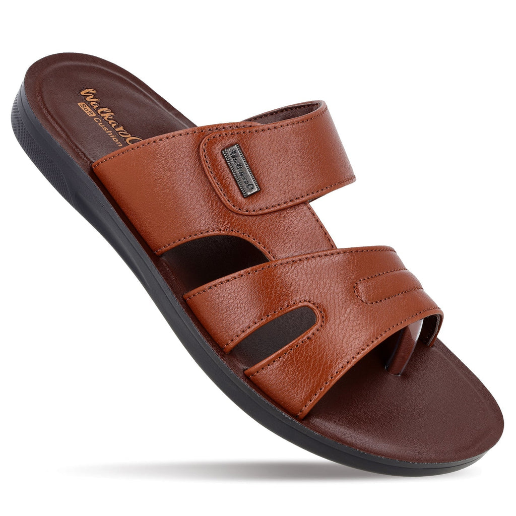 Walkaroo+ Men Sandals - WE1327 B Brown - Walkaroo Footwear