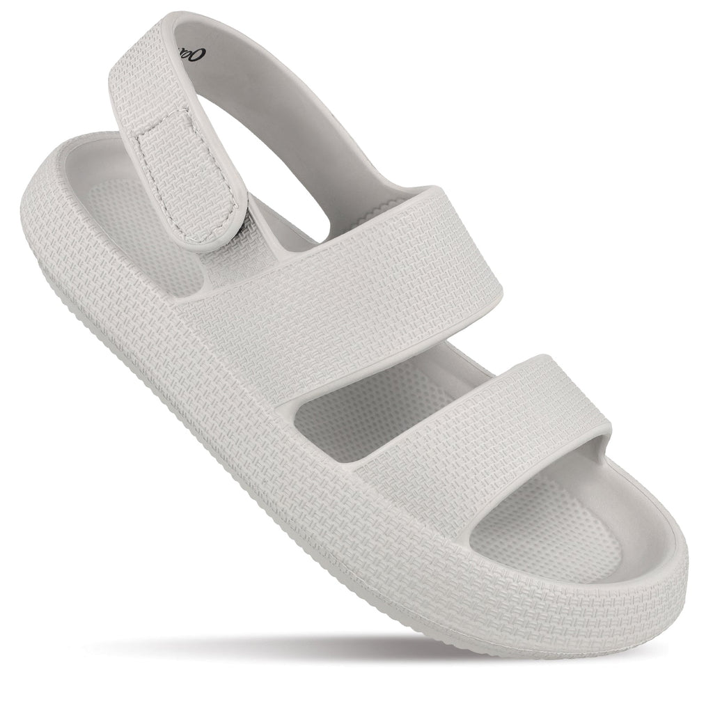 Walkaroo Mens Flip Flop Slippers - WC4828 Light Grey - Walkaroo Footwear