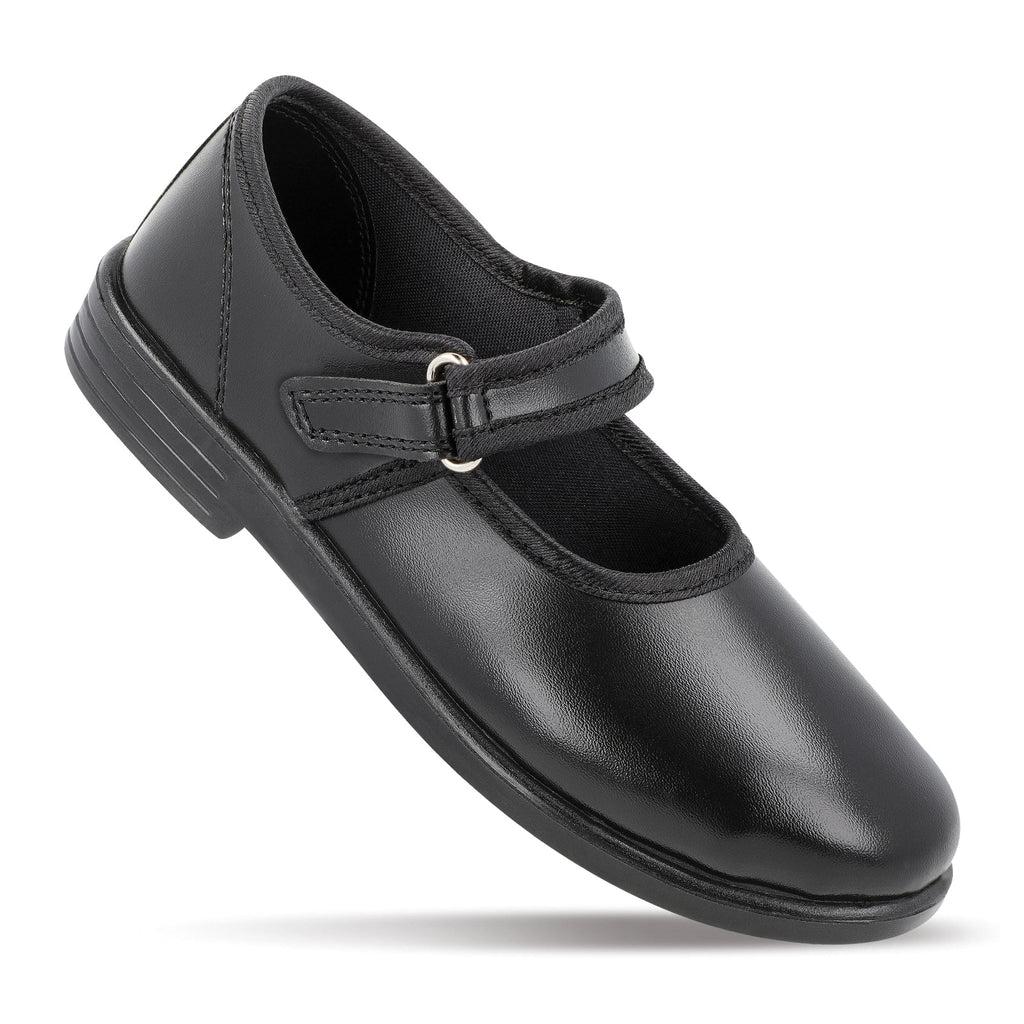 Walkaroo Kids school shoe - WV552 Black - Walkaroo Footwear