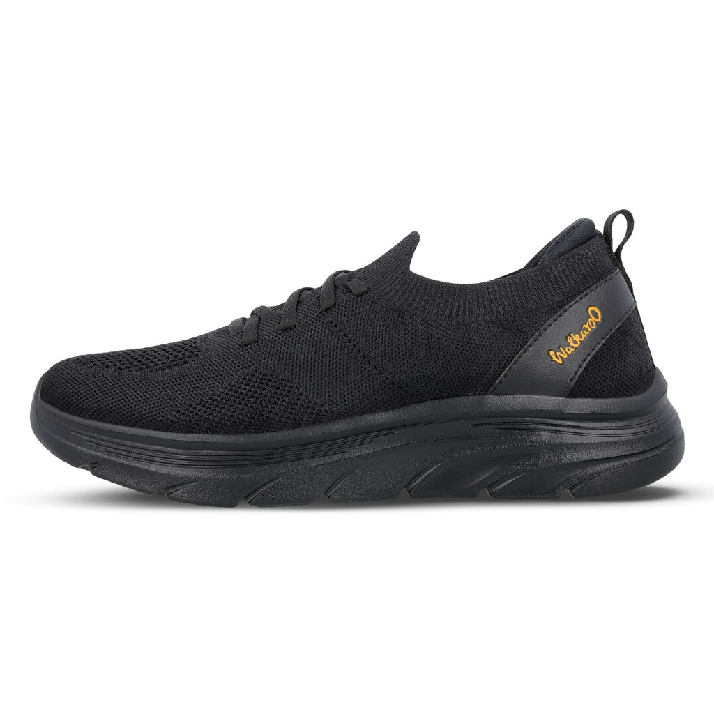 Walkaroo Men Sports Shoe - WS9565 Black Black - Walkaroo Footwear