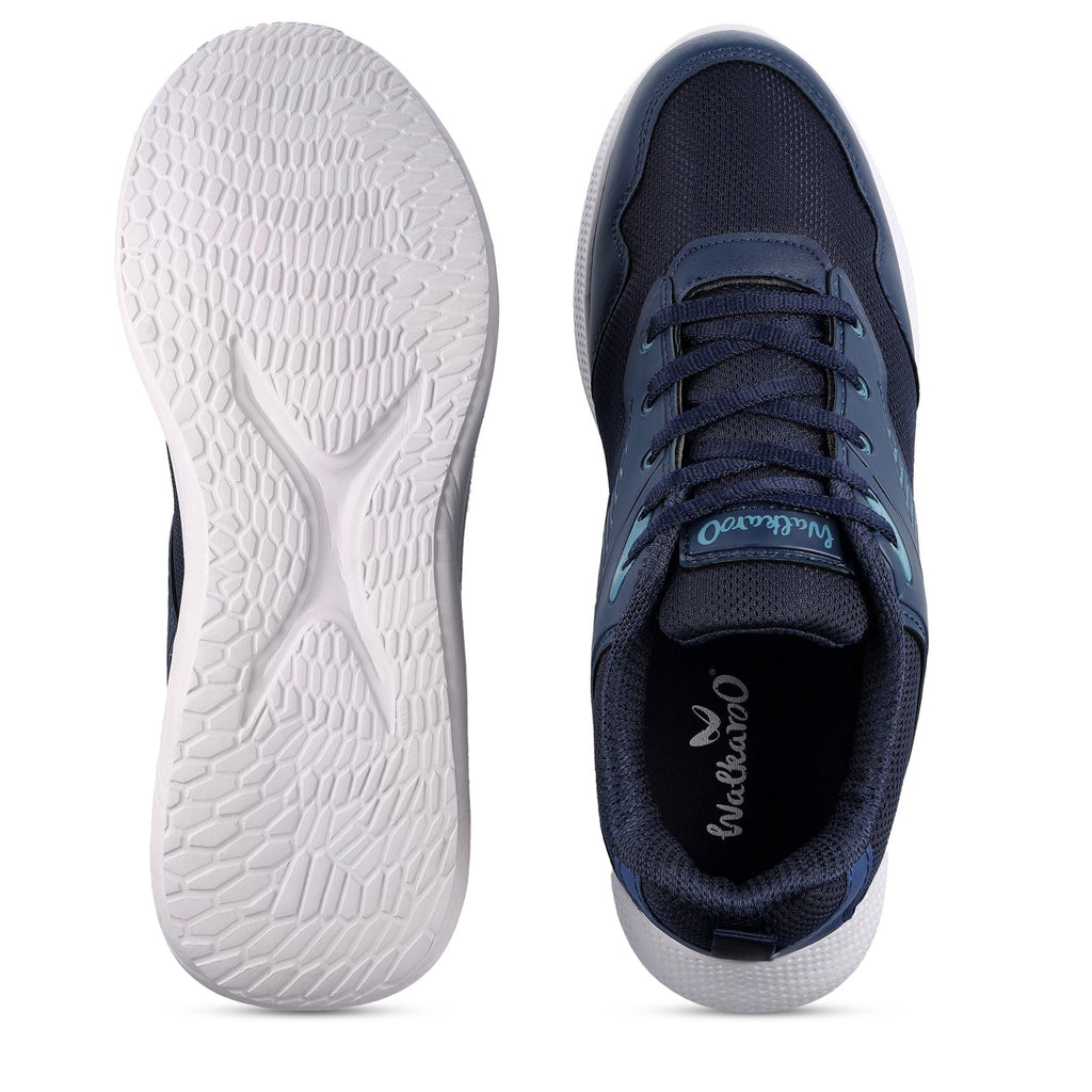 Walkaroo Men Running Shoes - WS3055 Navy Blue - Walkaroo Footwear