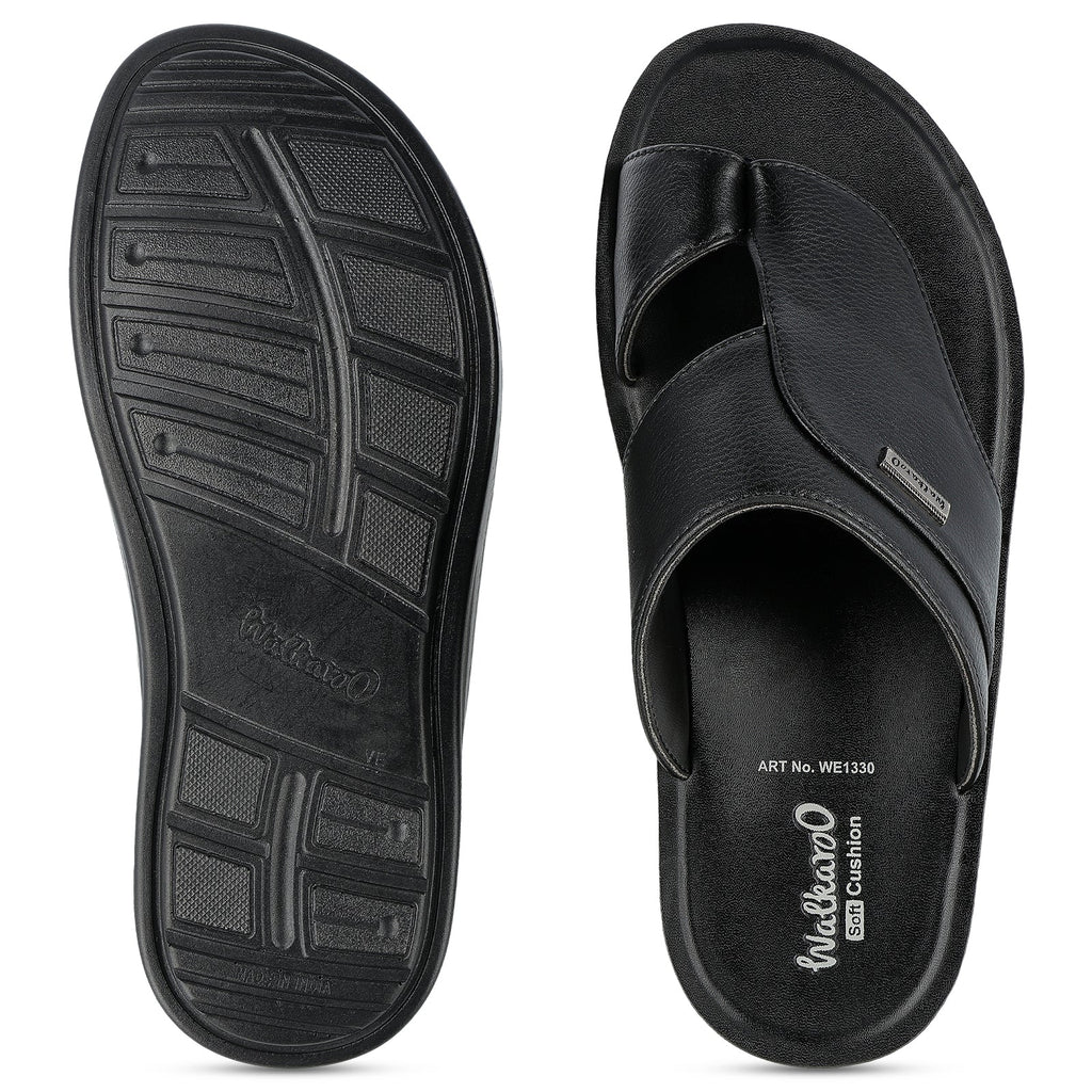 Walkaroo+ Men Sandals - WE1330 Black - Walkaroo Footwear