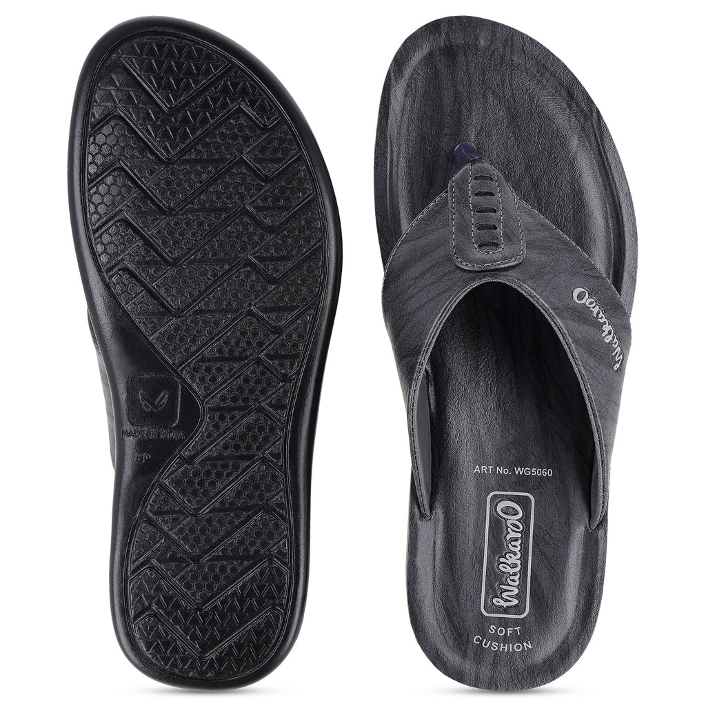 Walkaroo Men Sandals - WG5060 Grey - Walkaroo Footwear