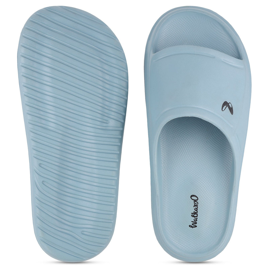 Walkaroo Men Slider - WC4268 Aqua - Walkaroo Footwear