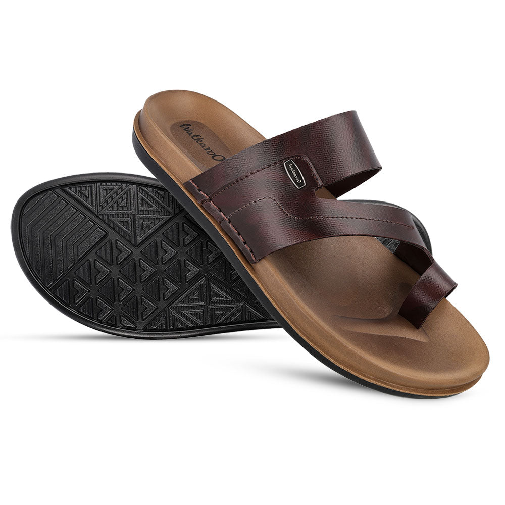 Walkaroo+ Men Sandals - WE1335 BROWN - Walkaroo Footwear