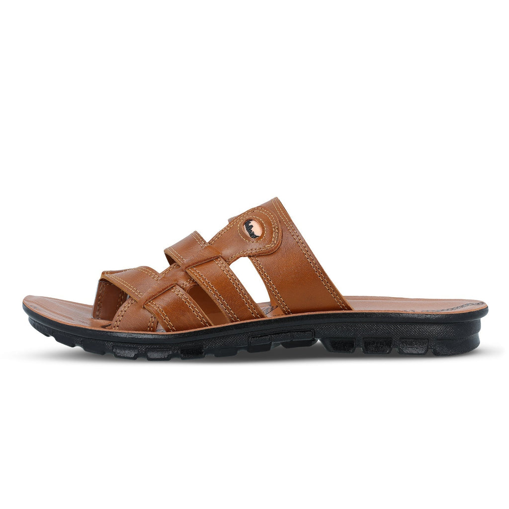 Walkaroo Men Sandals - WG1426 Tan - Walkaroo Footwear