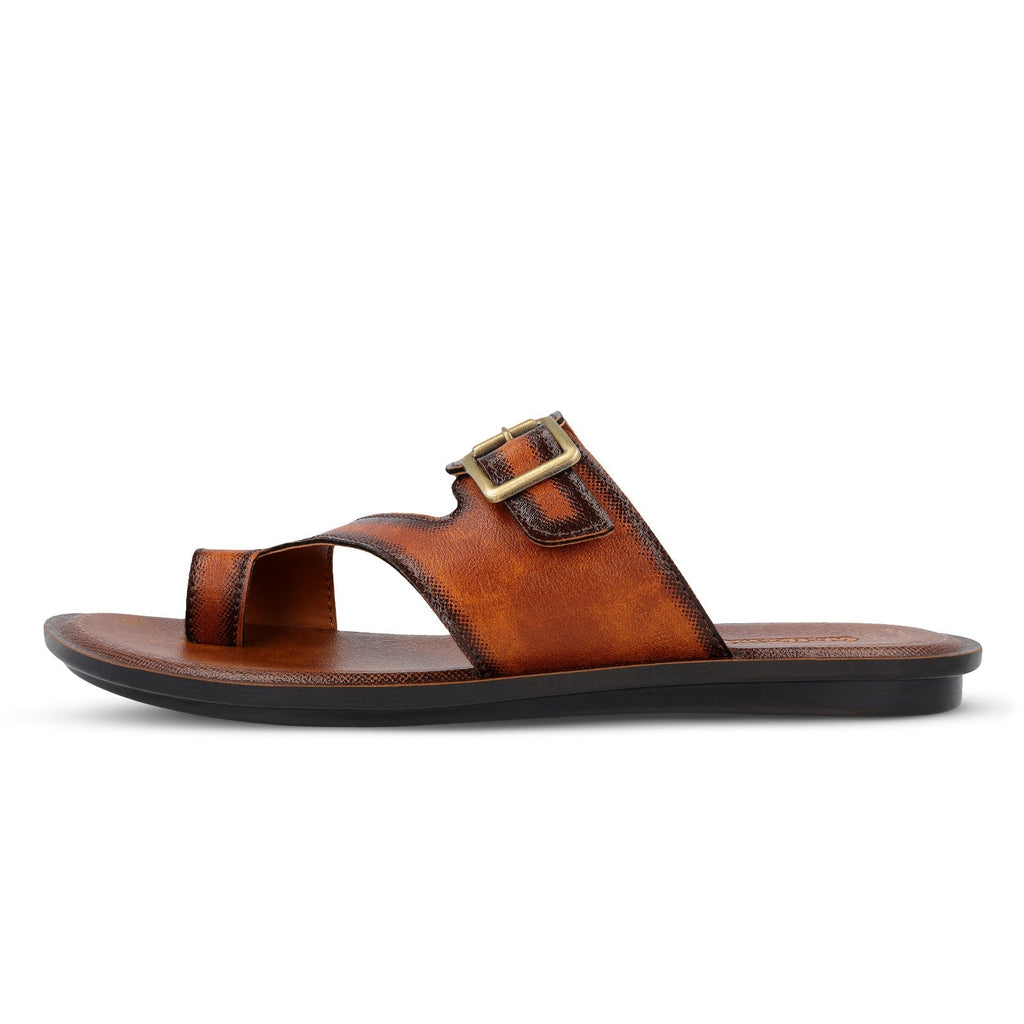 Walkaroo Men Sandals - WG5458 Tan - Walkaroo Footwear