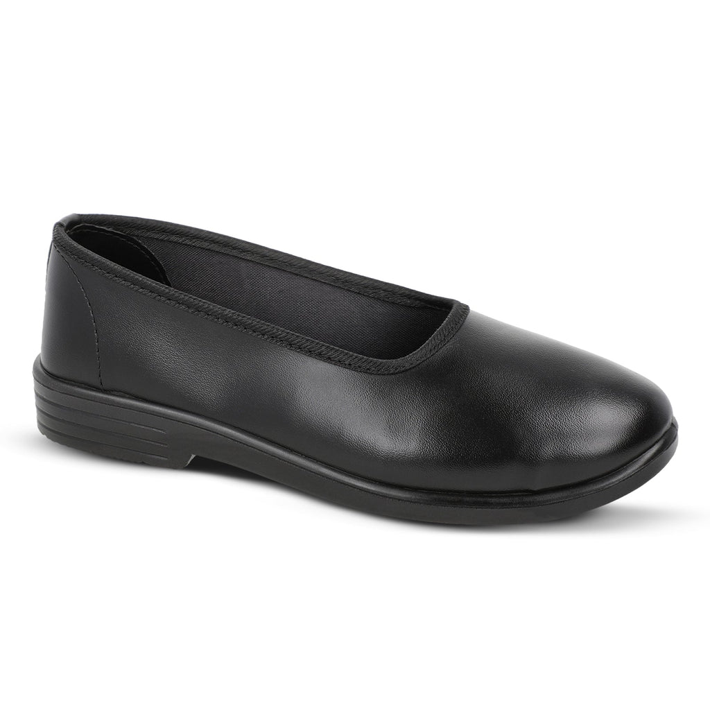 Walkaroo Senior Girls Light Weight School Shoes - WV551 Black - Walkaroo Footwear