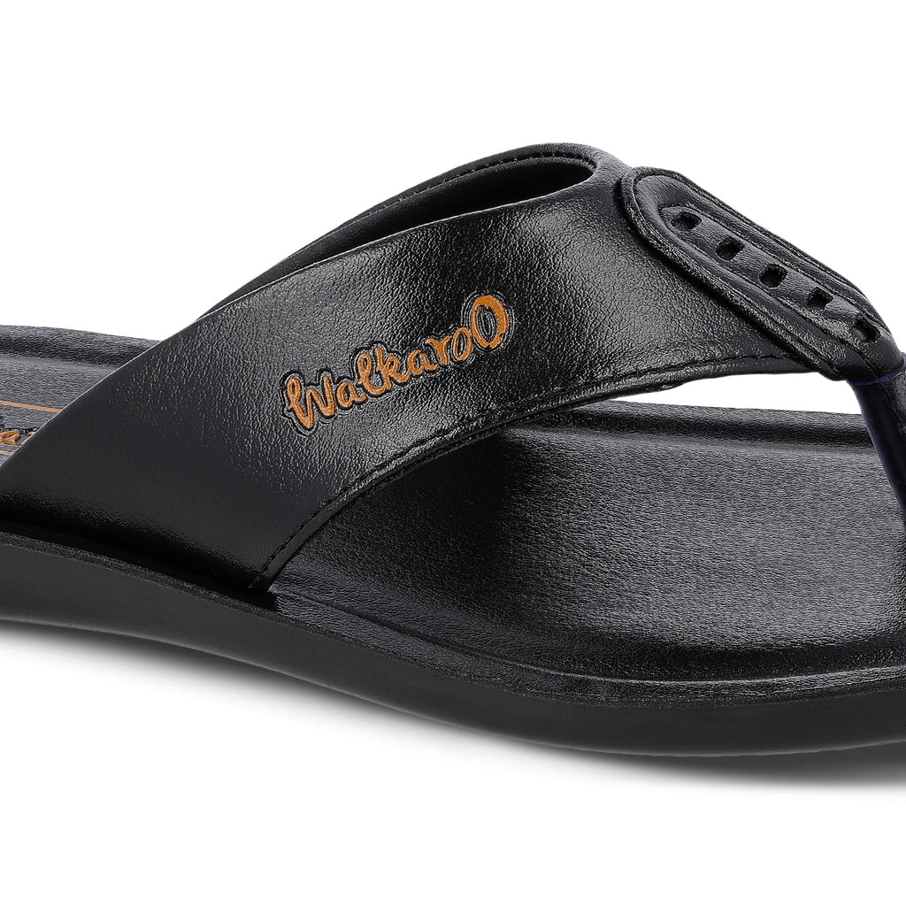 Walkaroo Men Sandals - WG5060 Black - Walkaroo Footwear