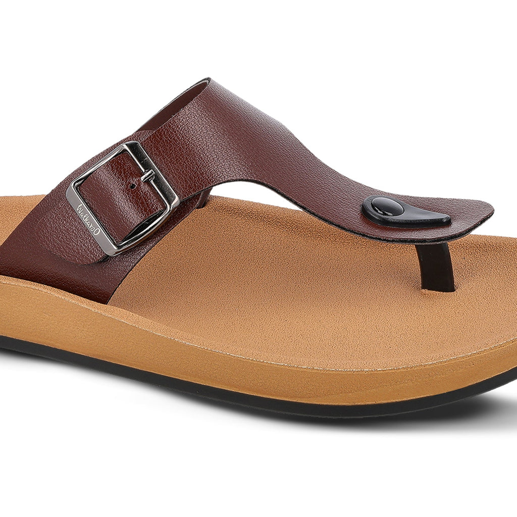 Walkaroo+ Men Sandals - WE1332 Brown - Walkaroo Footwear