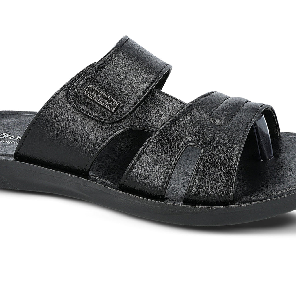 Walkaroo+ Men Sandals - WE1327 Black - Walkaroo Footwear