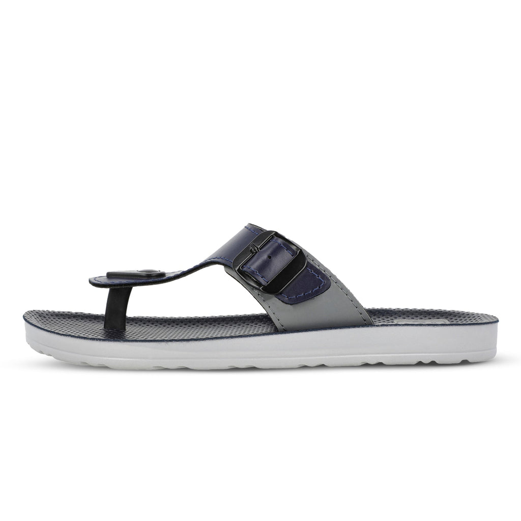 Walkaroo Boy Solid Thong Sandals - 13123 Blue Grey - Walkaroo Footwear