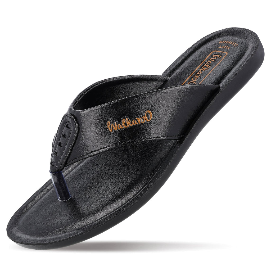 Walkaroo Men Sandals - WG5060 Black - Walkaroo Footwear