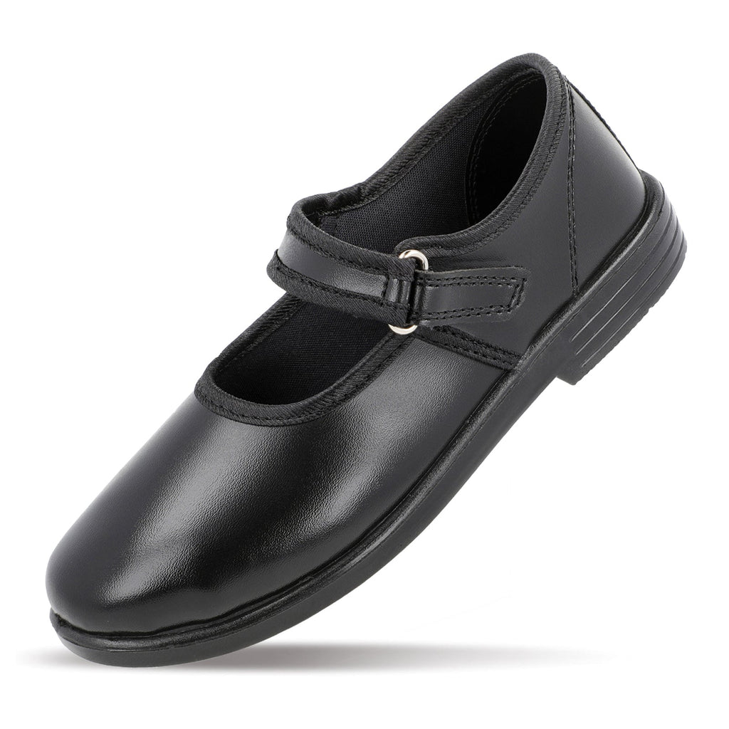 Walkaroo Kids school shoe - WV552 Black - Walkaroo Footwear