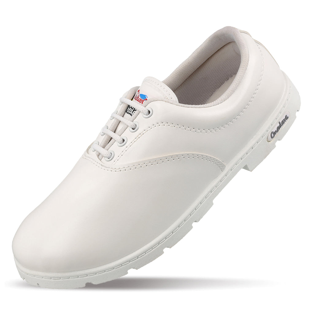 Walkaroo Senior boys School Shoes - WV522 White - Walkaroo Footwear
