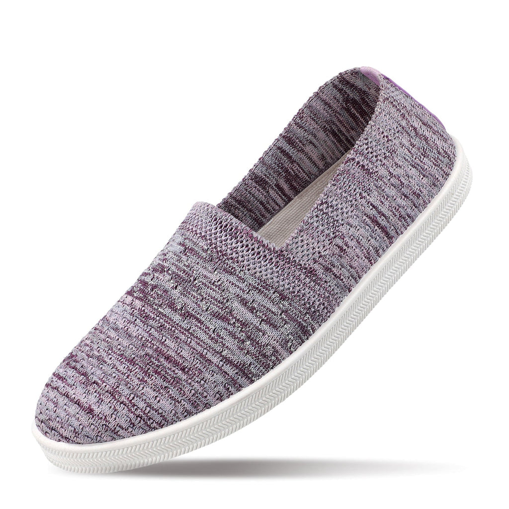 Walkaroo Go Womens Melange Belly Shoes - GY3409 Purple - Walkaroo Footwear