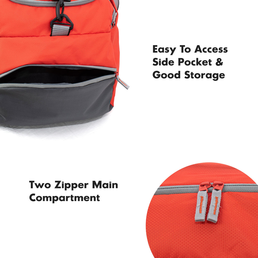 Strabo Columbia Travel Duffel Bag - Colour Orange Water Resistant - Strabo 