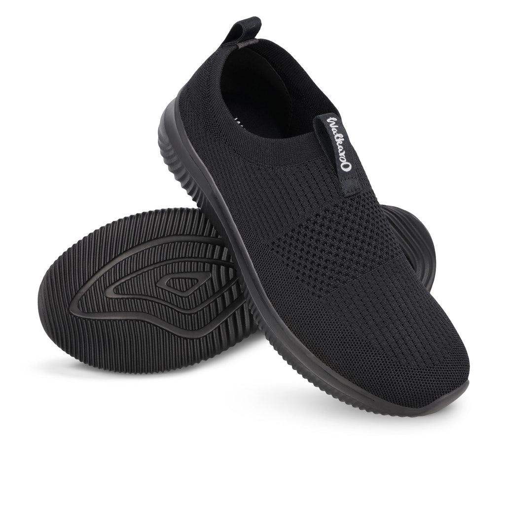 Walkaroo Belly Shoes for Men - WS9551 Black Black - Walkaroo Footwear