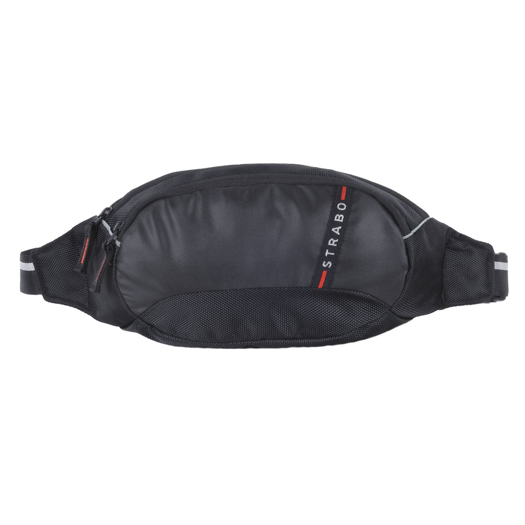 Strabo Bronko Waist Bag for Men & Women - Colour Black 5.5L Water Resistant - Strabo 