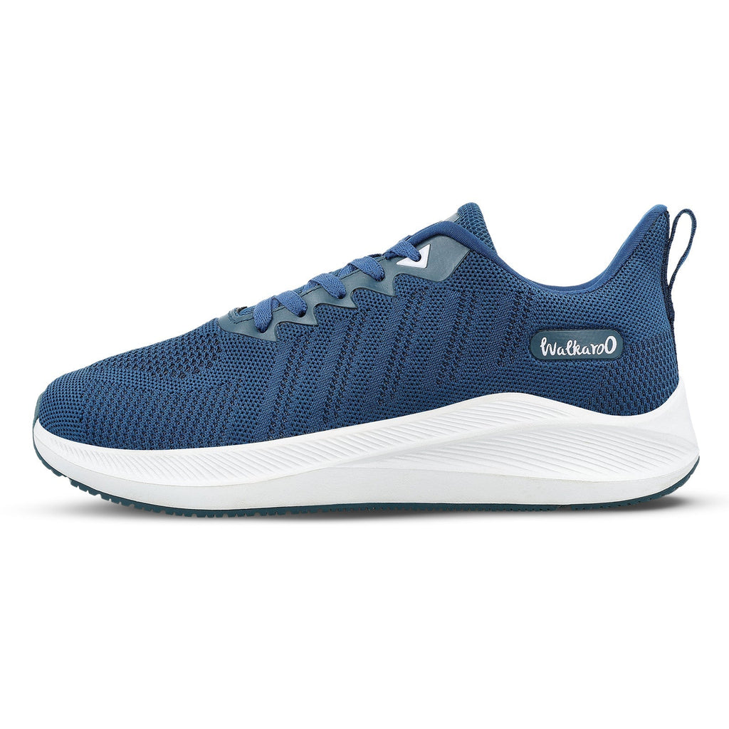 Walkaroo Men Sports Shoe - WS9104 Teal Blue - Walkaroo Footwear