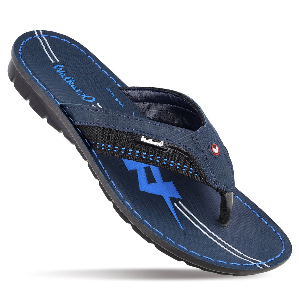 Walkaroo Men Sandals - W1030 Blue - Walkaroo Footwear