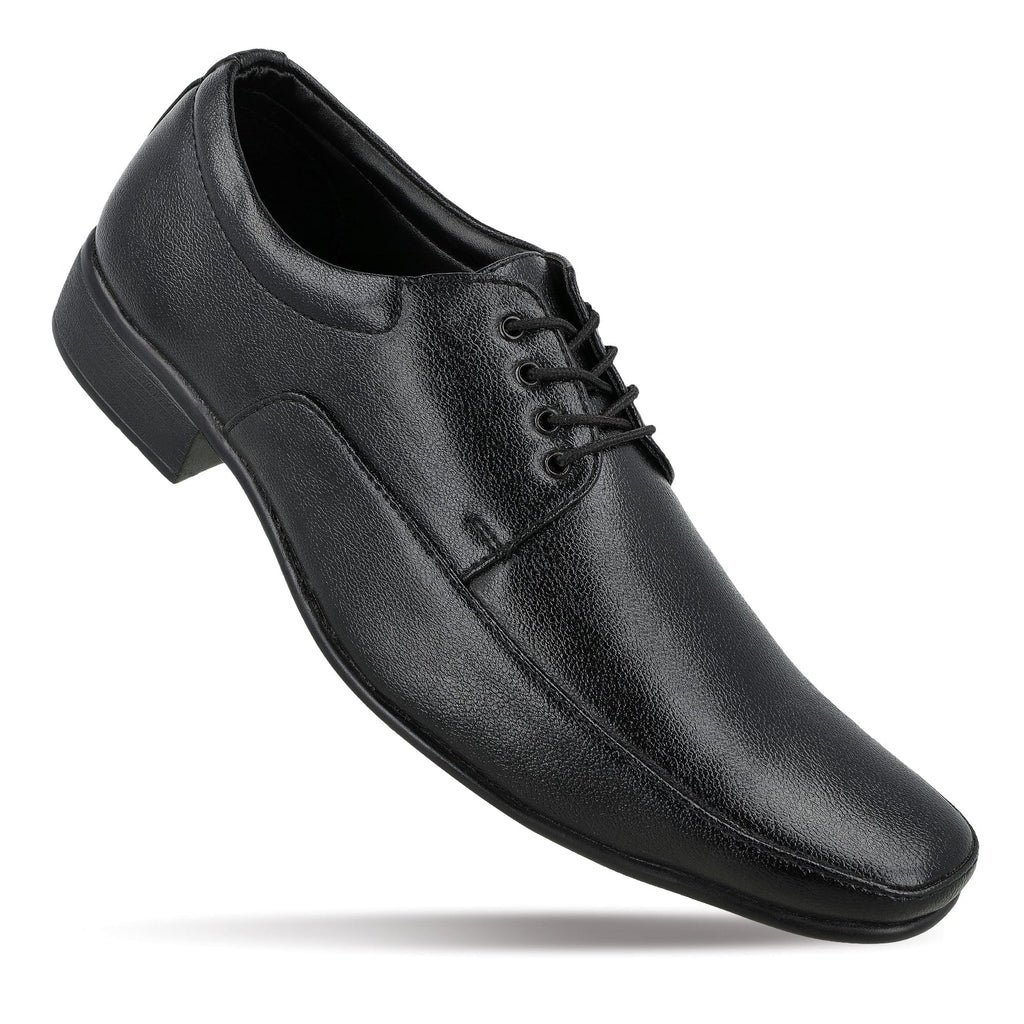 Toes&Togitoes Men Blucher Formal Shoes - 17106 Black - Walkaroo Footwear