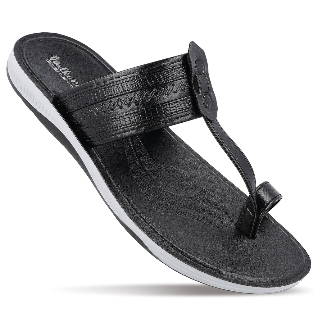 WALKAROO+ MEN SANDALS - WE1343 BLACK - Walkaroo Footwear