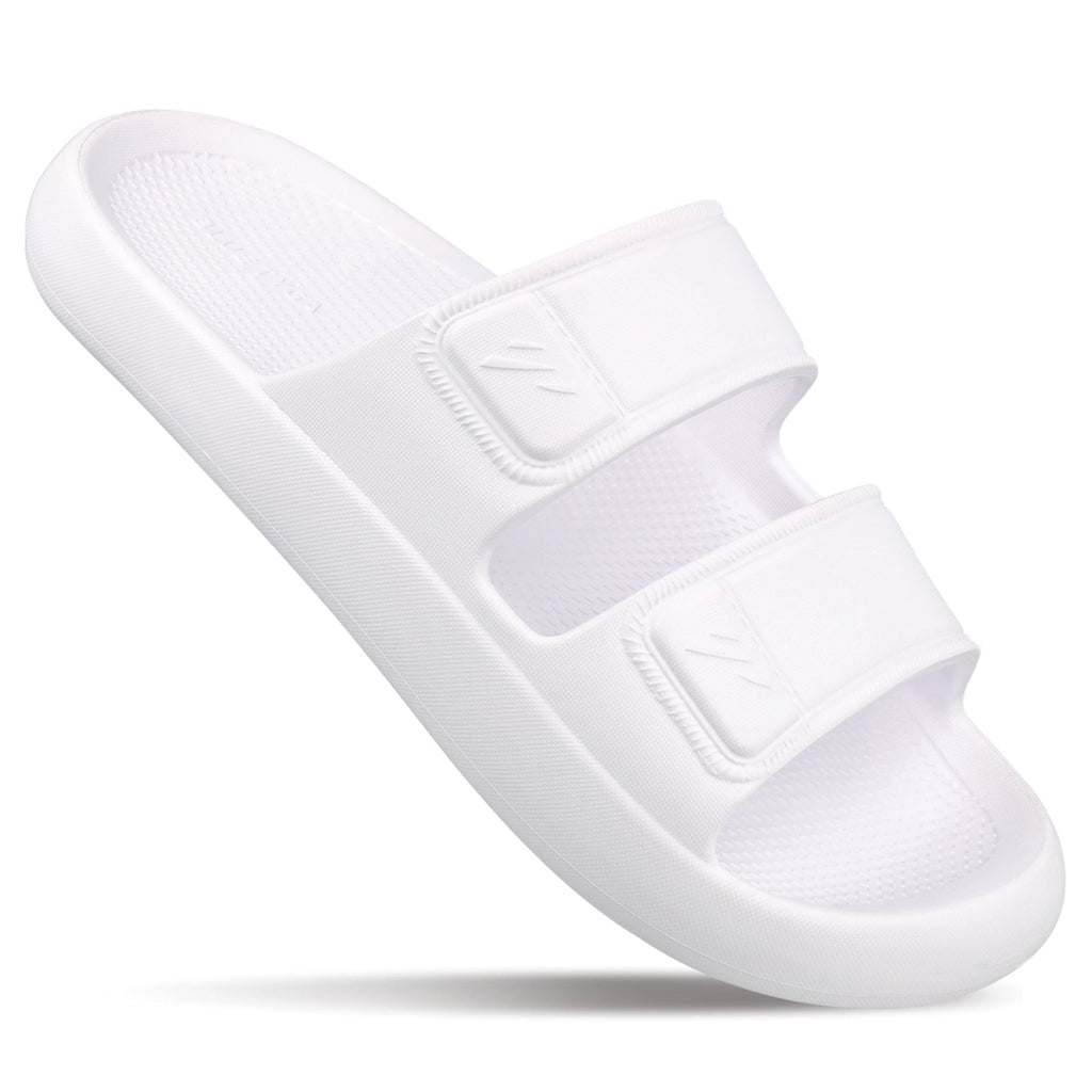 Walkaroo Mens Flip Flop Slippers - BT4823 White - Walkaroo Footwear