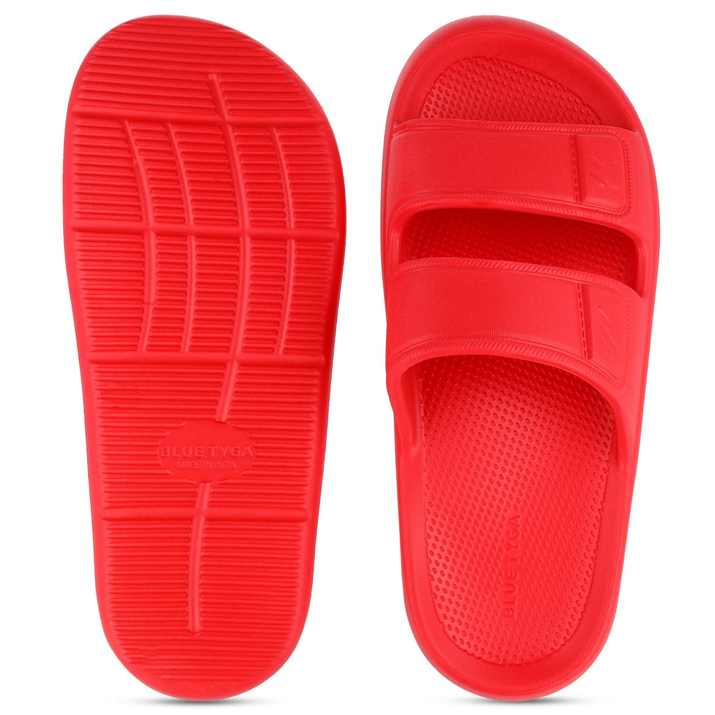 Walkaroo Mens Flip Flop Slippers - BT4823 Red - Walkaroo Footwear