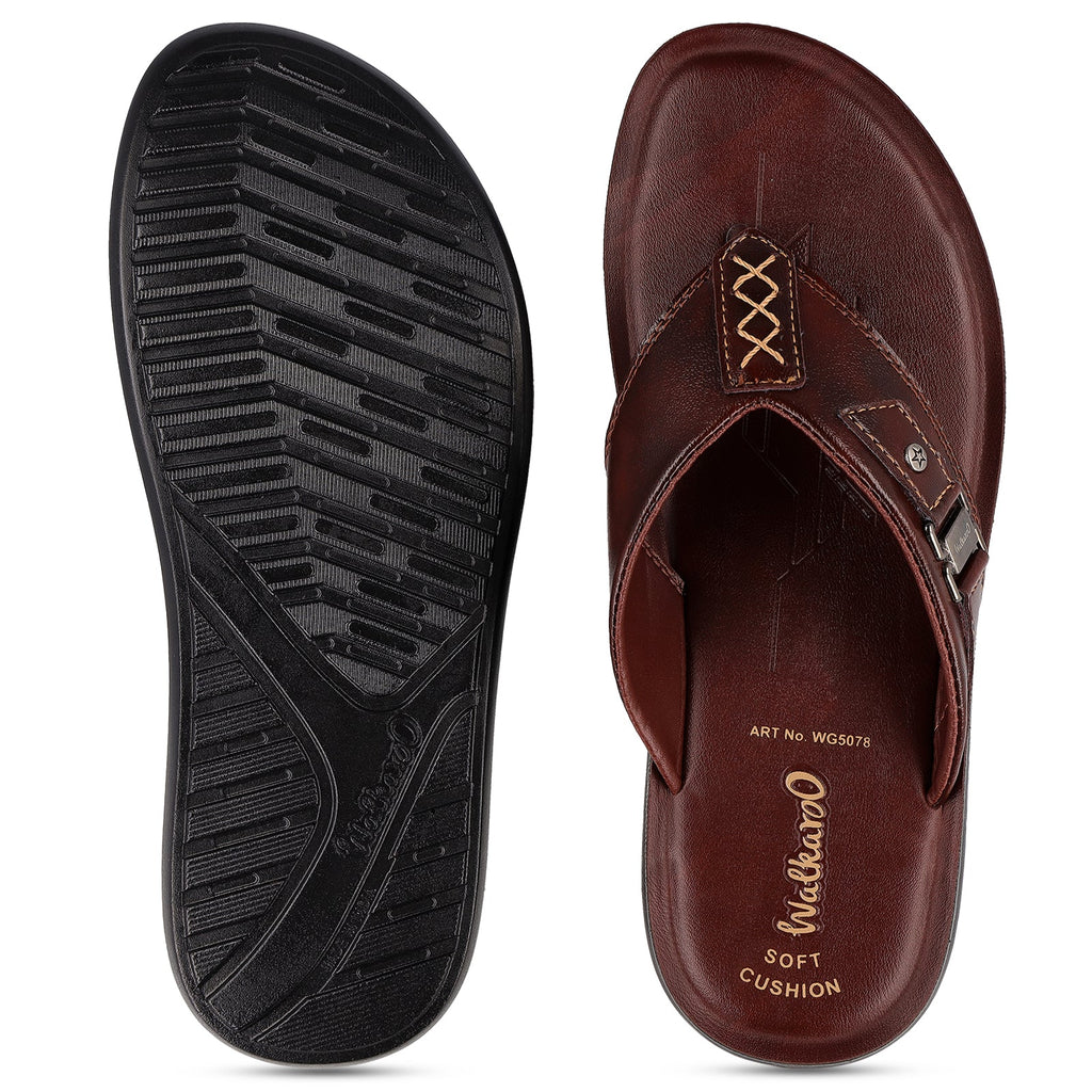 Walkaroo Men Sandal - WG5078 Brown - Walkaroo Footwear