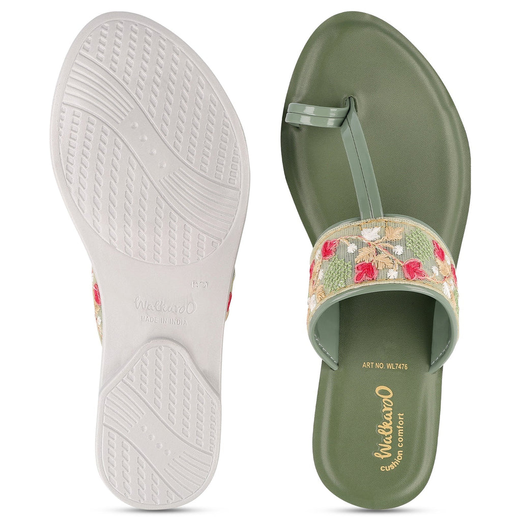 Walkaroo Womens Sandals - WL7476 Mint - Walkaroo Footwear