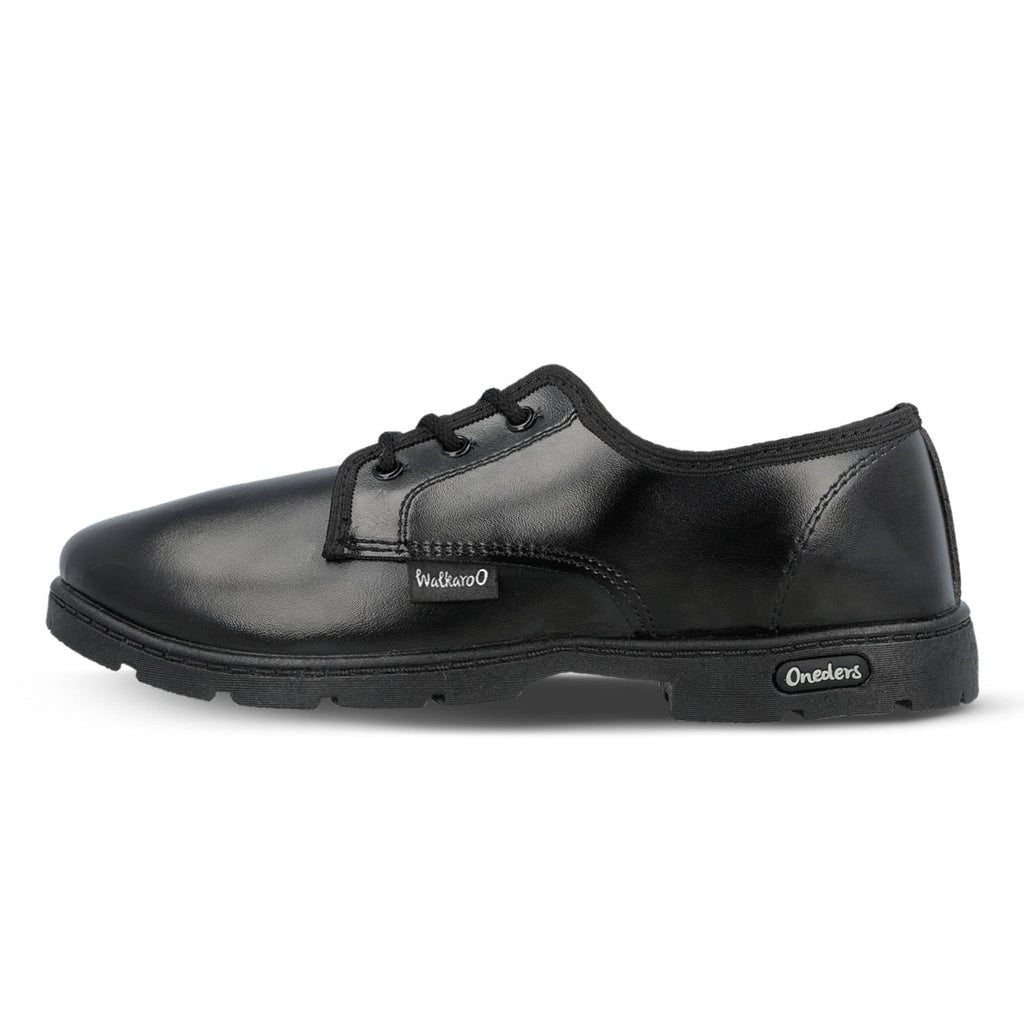 Walkaroo Kids School Shoes - WV521 Black - Walkaroo Footwear