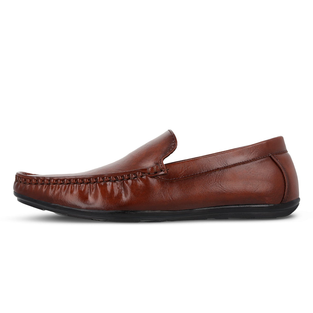 Walkaroo Men Loafer Formal Shoes - WF6018 Brown - Walkaroo Footwear