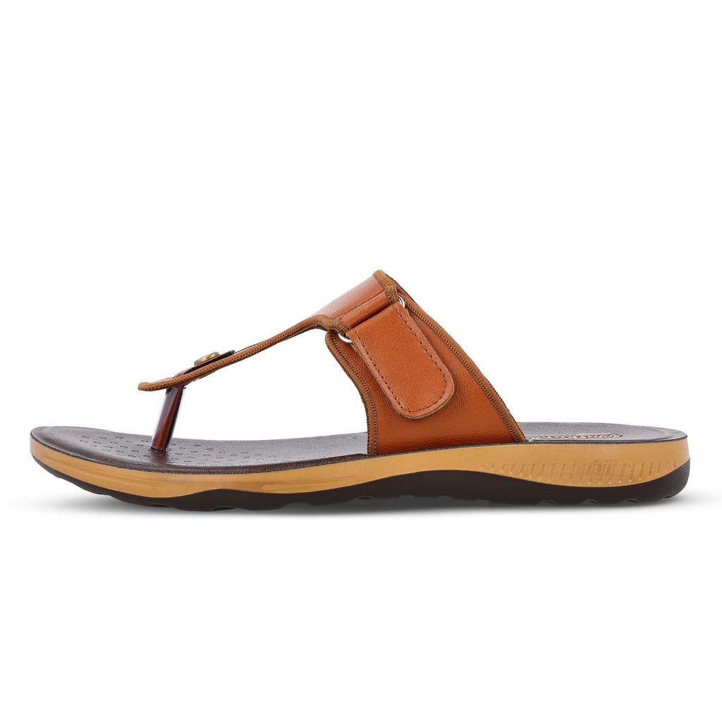 WALKAROO+ MEN SANDALS - WE1342 BROWN - Walkaroo Footwear