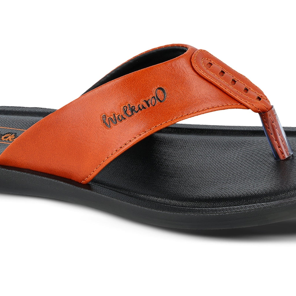 Walkaroo Men Sandals - WG5060 Reddish Brown - Walkaroo Footwear