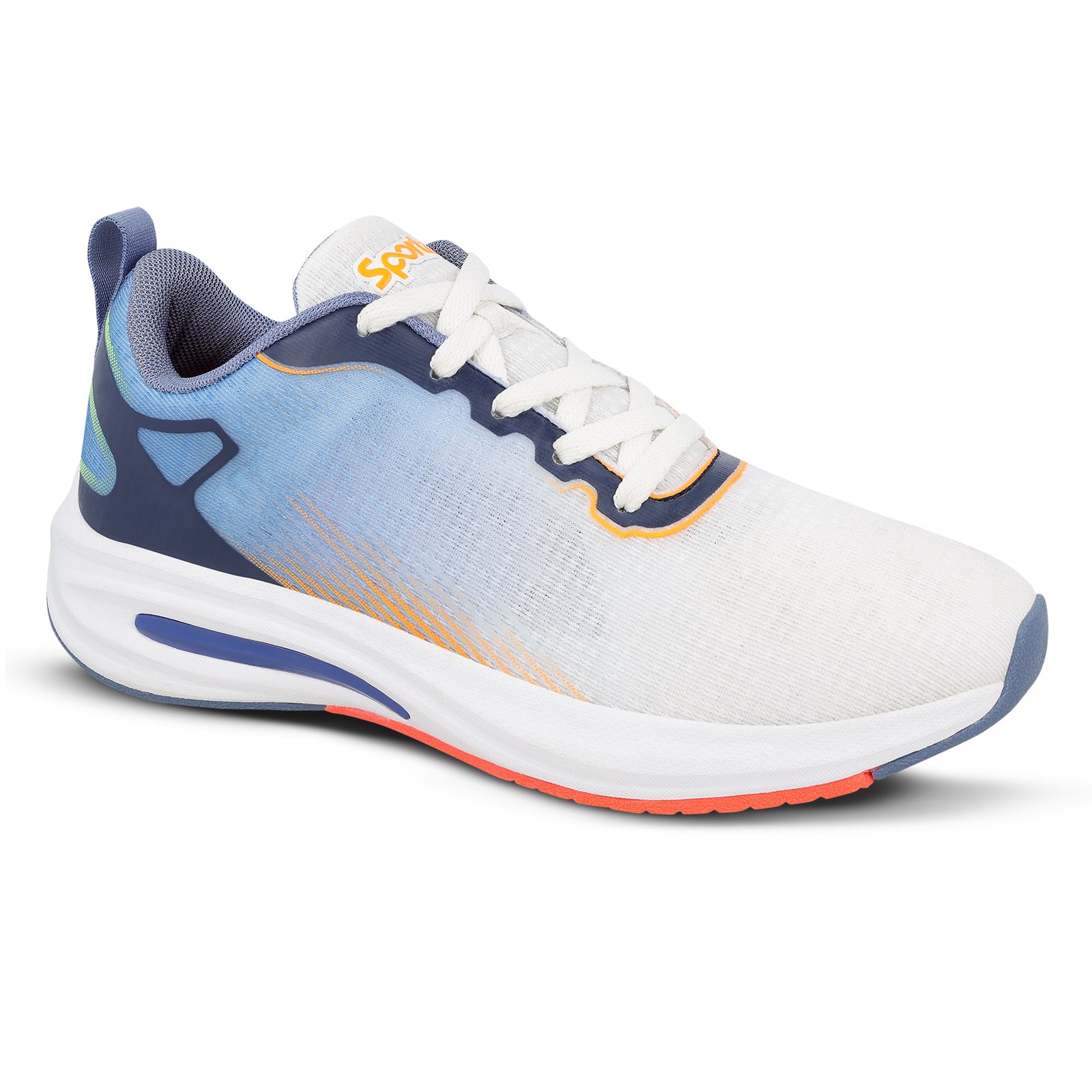 Buy Navy Blue Orange Men Sports Shoes WS97545 Online - Walkaroo ...