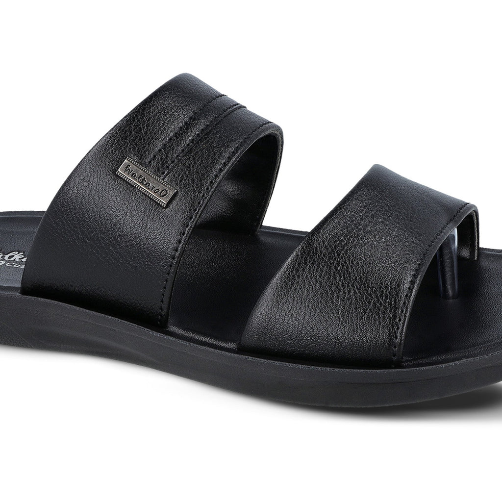 Walkaroo+ Men Sandals - WE1328 Black - Walkaroo Footwear