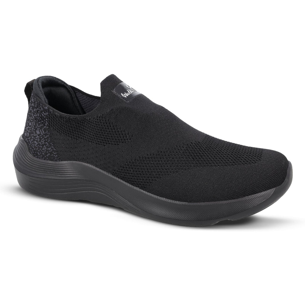 Walkaroo Men Pull-on Belly Shoes - WS9539 Black - Walkaroo Footwear