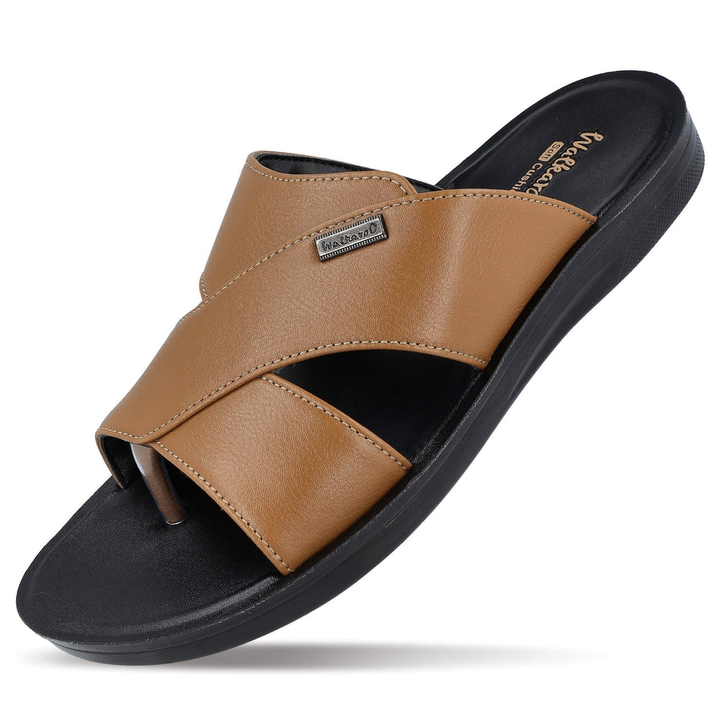 Walkaroo Men Sandals - WE1325 Chiku - Walkaroo Footwear