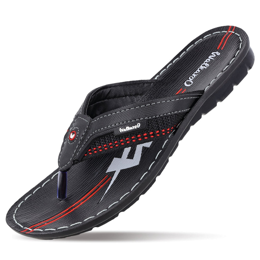 Walkaroo Men Sandals - W1030 Black - Walkaroo Footwear