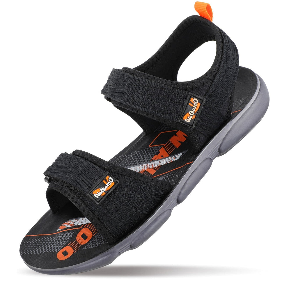 Walkaroo+ Men Sandals - WE1711 Black - Walkaroo Footwear