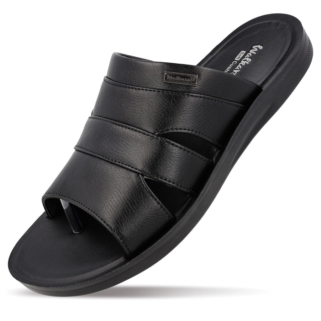 Walkaroo+ Men Sandals - WE1329 Black - Walkaroo Footwear