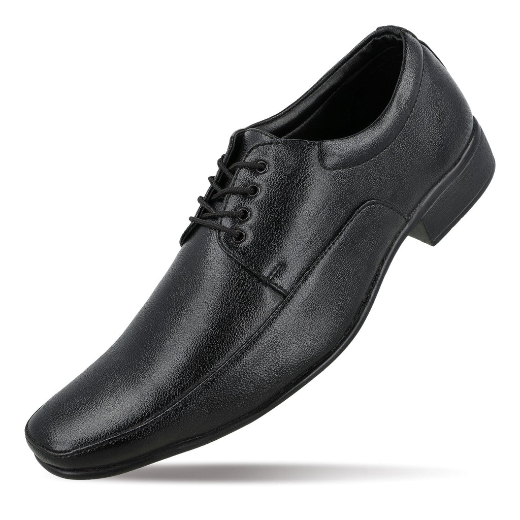 Toes&Togitoes Men Blucher Formal Shoes - 17106 Black - Walkaroo Footwear