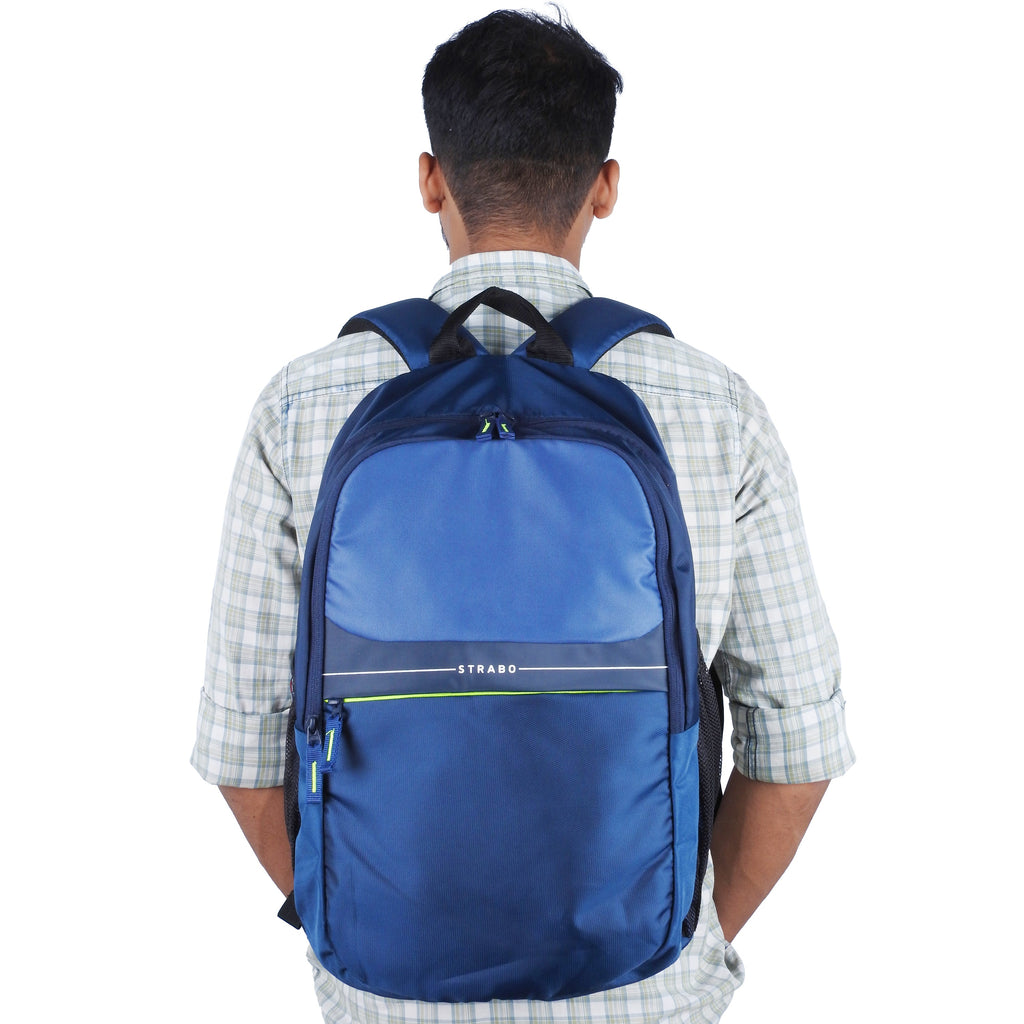 Strabo Aztech 15 inch Laptop Bag - Colour Blue 30L Water Resistant - Strabo 