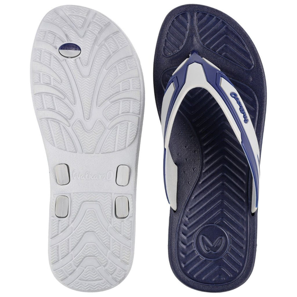 Walkaroo Mens Sandal - WC4810 Navy Blue Grey - Walkaroo Footwear