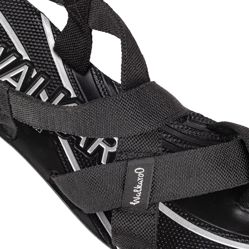 Walkaroo Mens Sandal - WG1523 Black - Walkaroo Footwear